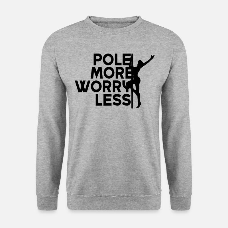Cadeau de pole dance pole dance - Sweat-shirt Unisexe - gris chiné