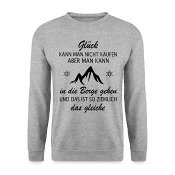 Montagne Montagne Montagne Randonnée Randonnées De la montagne Cadeau - Sweat-shirt Unisexe - gris chiné - Devant - Alina (178cm) & Michal (187cm)