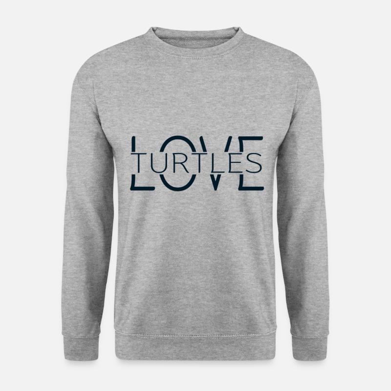 turtles - Unisex Pullover - Weißgrau meliert