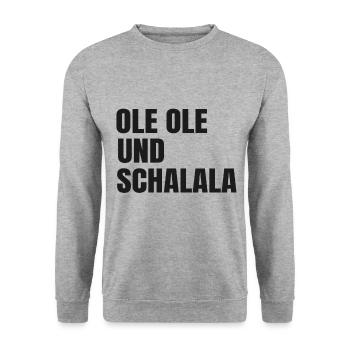 Fußball - Unisex Pullover - Weißgrau meliert - Vorne - Alina (178cm) & Michal (187cm)