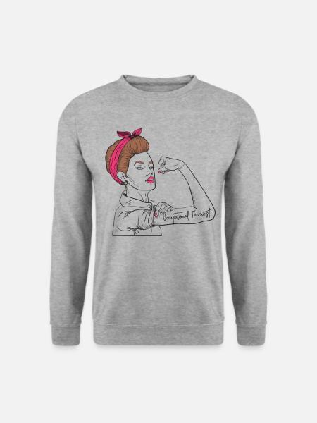 Occupational therapist Rosie The Riveter - Unisex Sweatshirt - salt & pepper