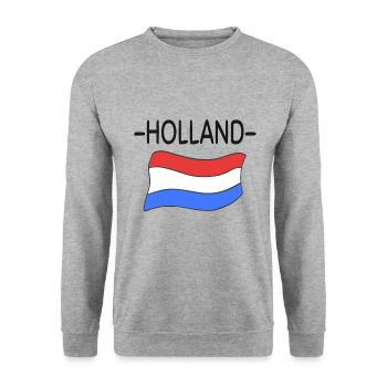 Hollande - Sweat-shirt Unisexe - gris chiné - Devant - Alina (178cm) & Michal (187cm)