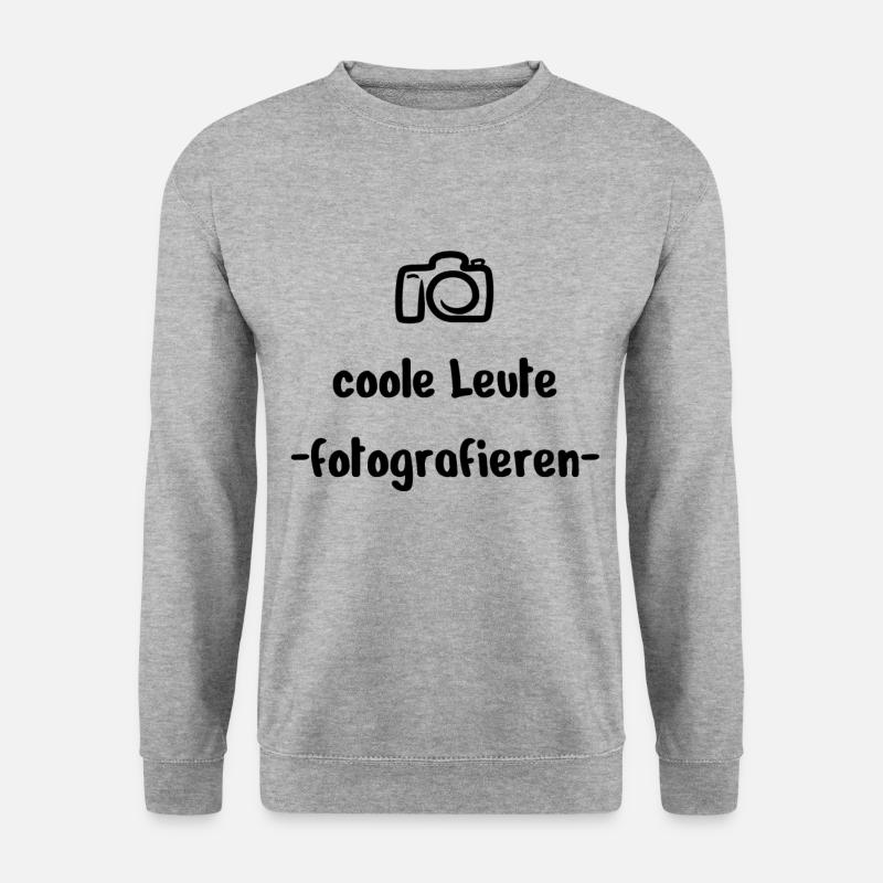 Fotografie - Unisex Pullover - Weißgrau meliert
