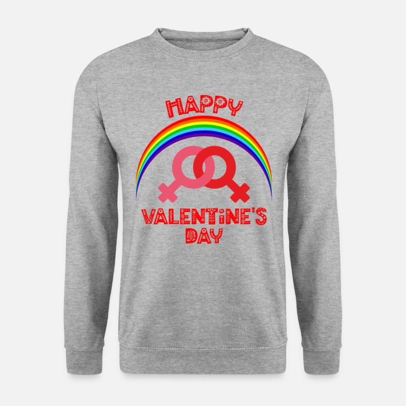 Saint-Valentin, Saint-Valentin, Saint-Valentin - Sweat-shirt Unisexe - gris chiné
