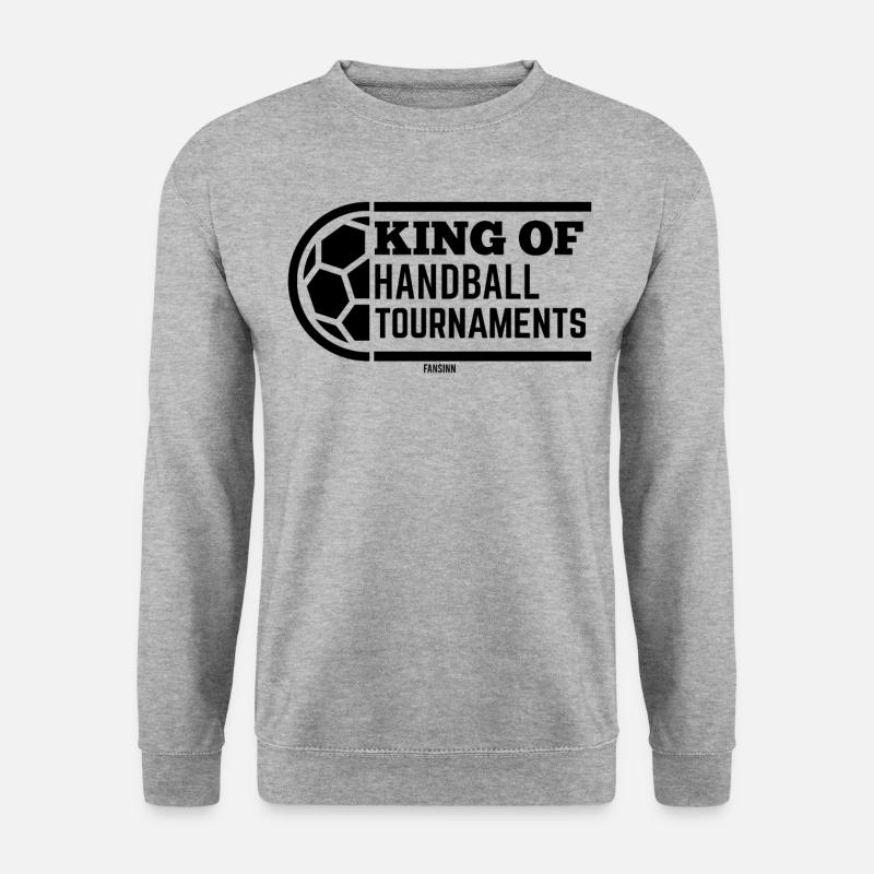 Handball - Unisex Pullover - Weißgrau meliert