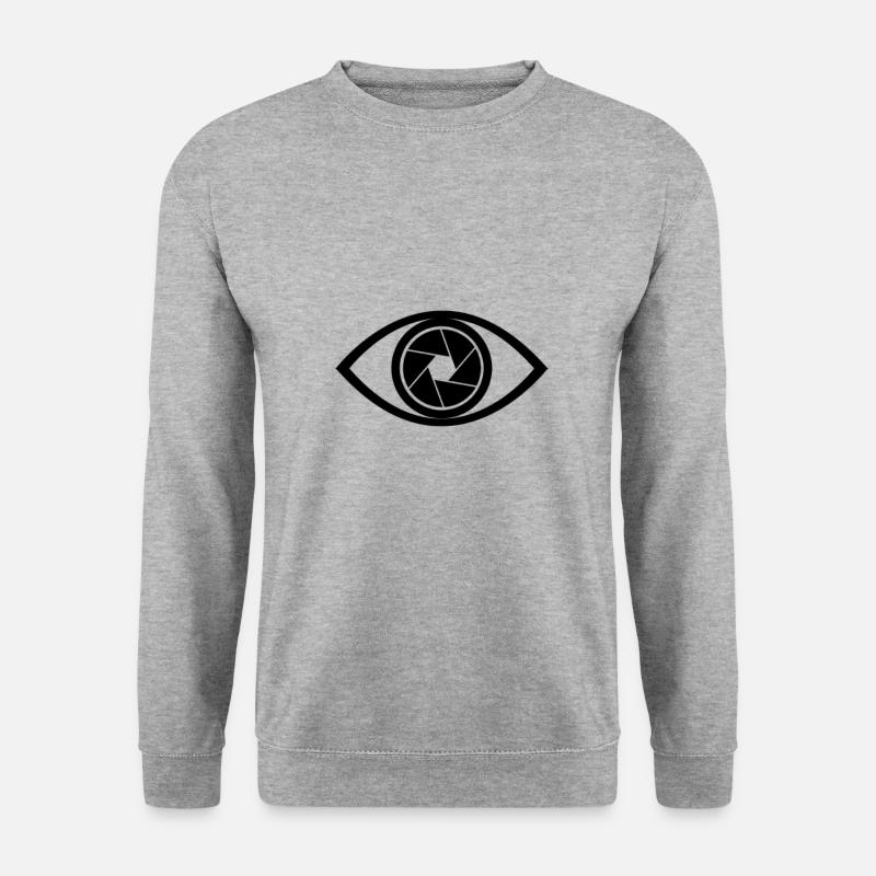 third eye photo camera - Unisex Sweatshirt - salt & pepper