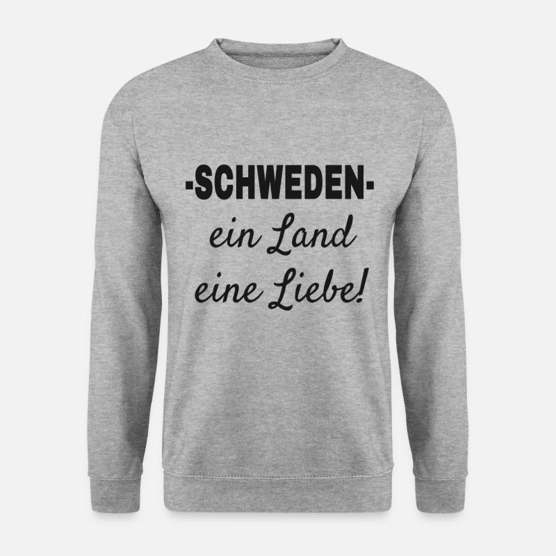 Schweden - Unisex Pullover - Weißgrau meliert