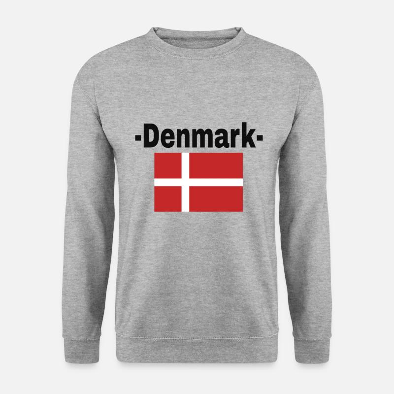 Dänemark - Unisex Pullover - Weißgrau meliert