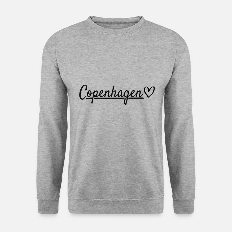 Kopenhagen - Unisex Pullover - Weißgrau meliert