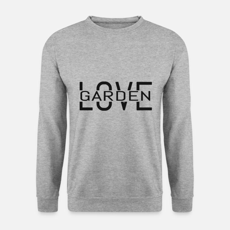 Garten - Unisex Pullover - Weißgrau meliert