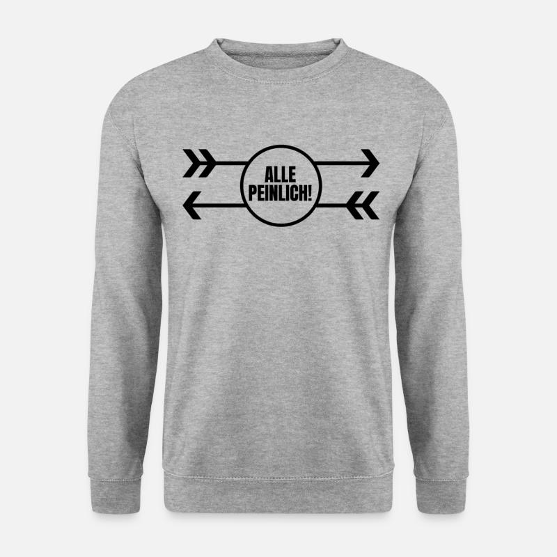 Alle Peinlich - Unisex Pullover - Weißgrau meliert