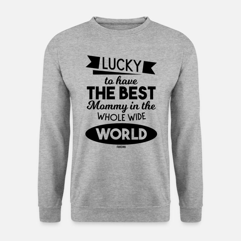 beste Mama - Unisex Pullover - Weißgrau meliert