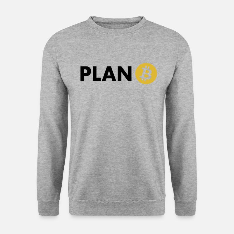 Plan Bitcoin Cryptocurrencies - Buy Bitcoin - Unisex Sweatshirt - salt & pepper