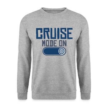 Kreuzfahrt Kreuzfahrtreise Kreuzfahrtschiff Urlaub - Unisex Pullover - Weißgrau meliert - Vorne - Alina (178cm) & Michal (187cm)