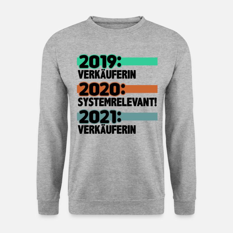 Verkäuferin Kassiererin - Unisex Pullover - Weißgrau meliert