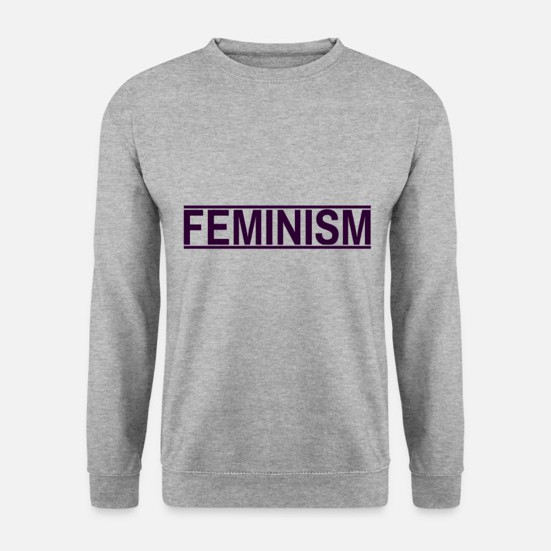 Feminismus - Unisex Pullover - Weißgrau meliert
