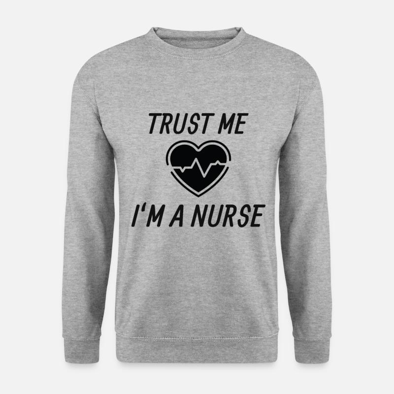 Krankenschwester - Unisex Pullover - Weißgrau meliert