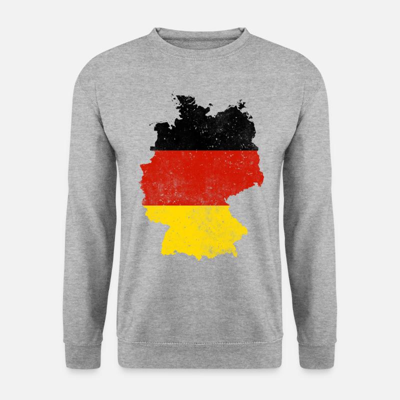Germany map flag gift - Unisex Sweatshirt - salt & pepper