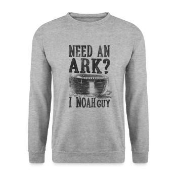 Christian bible verse religion - Unisex Sweatshirt - salt & pepper - Front - Alina (178cm) & Michal (187cm)