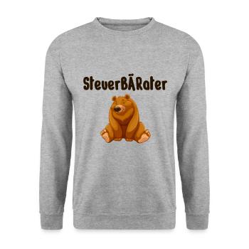 Steuerberater - Unisex Pullover - Weißgrau meliert - Vorne - Alina (178cm) & Michal (187cm)