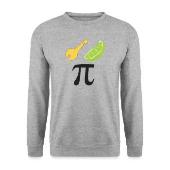 Key Lime Pi - Math nerd Pi Day - Sweat-shirt Unisexe - gris chiné - Devant - Alina (178cm) & Michal (187cm)