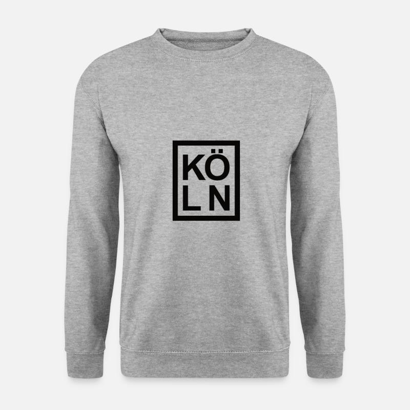 Köln - Unisex Pullover - Weißgrau meliert