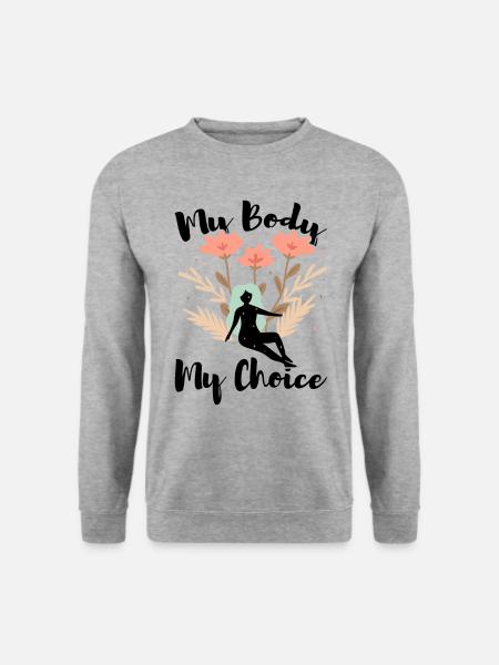 Feminismus Feministin Feminist Geschenk - Unisex Pullover - Weißgrau meliert