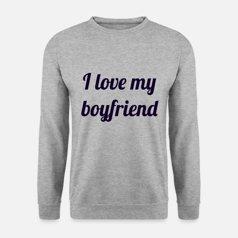 Freundin girlfriend - Unisex Pullover - Weißgrau meliert
