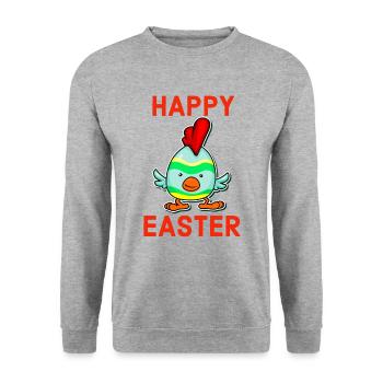 Easter Easter Easter Easter Easter Easter Easter - Unisex Sweatshirt - salt & pepper - Front - Alina (178cm) & Michal (187cm)