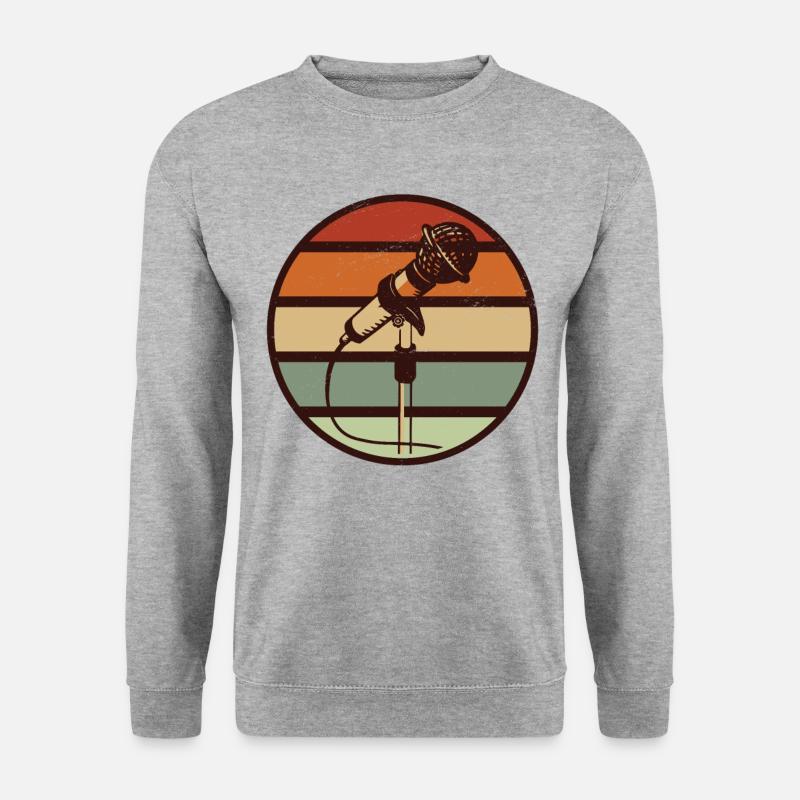 Sänger - Unisex Pullover - Weißgrau meliert
