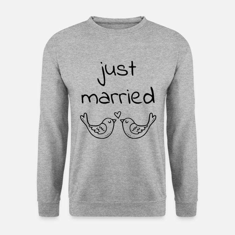 just married - Unisex Sweatshirt - salt & pepper