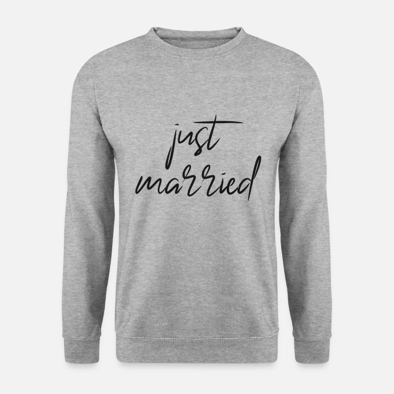 just married - Unisex Sweatshirt - salt & pepper