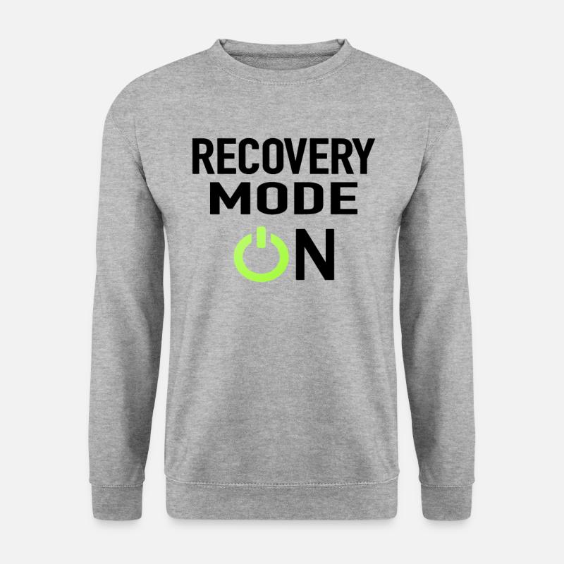 Recovery Mode On - Unisex Pullover - Weißgrau meliert