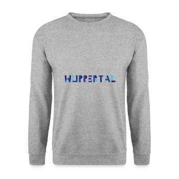 Wuppertal Geometry - Unisex Sweatshirt - salt & pepper - Front - Alina (178cm) & Michal (187cm)