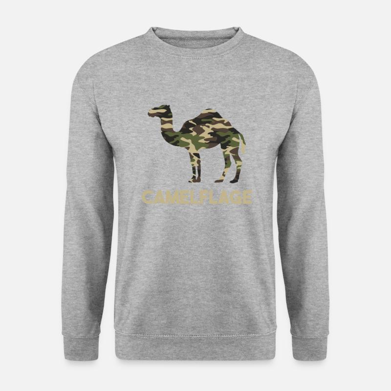 Camelflage, Funny Camel pun - Unisex Sweatshirt - salt & pepper