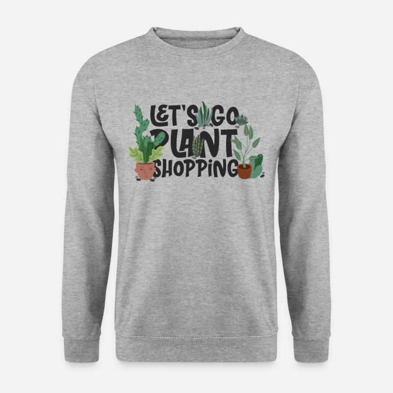 Gärtner Pflanzen - Unisex Pullover - Weißgrau meliert
