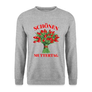 Mother's Day, Mother's Day, Mother's Day, Mother's - Unisex Sweatshirt - salt & pepper - Front - Alina (178cm) & Michal (187cm)