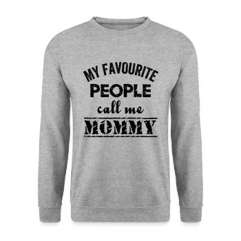 Mother's Day, Mother's Day, Mother's Day, Mother's - Unisex Sweatshirt - salt & pepper - Front - Alina (178cm) & Michal (187cm)