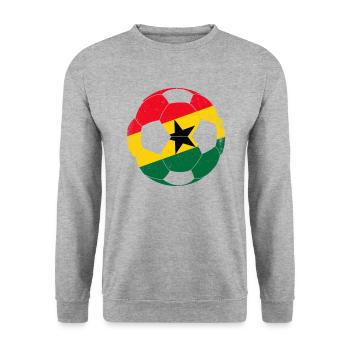 Ghana football, ghana - Unisex Sweatshirt - salt & pepper - Front - Alina (178cm) & Michal (187cm)