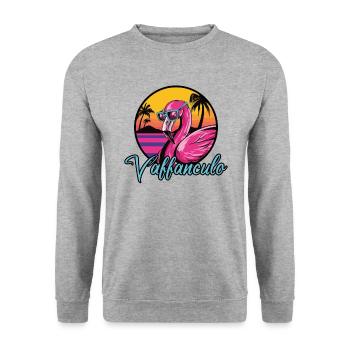 Vaffanculo italienischer Spruch ü Italien Geschenk - Sweat-shirt Unisexe - gris chiné - Devant - Alina (178cm) & Michal (187cm)