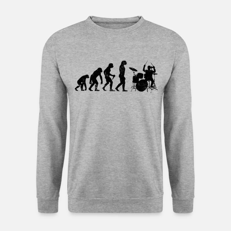 Evolution batterie - Sweat-shirt Unisexe - gris chiné