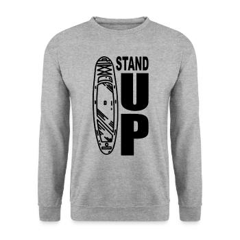Stand Up Paddle Board - SUP Board - Paddle Board - Unisex Sweatshirt - salt & pepper - Front - Alina (178cm) & Michal (187cm)