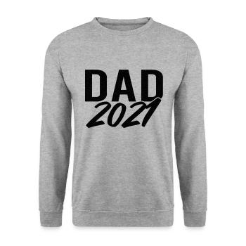 Dad 2021 - Unisex Sweatshirt - salt & pepper - Front - Alina (178cm) & Michal (187cm)