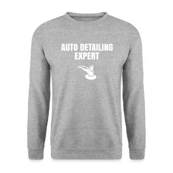 auto detailing expert, auto detailing - Unisex Sweatshirt - salt & pepper - Front - Alina (178cm) & Michal (187cm)