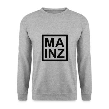 Mainz - Unisex Pullover - Weißgrau meliert - Vorne - Alina (178cm) & Michal (187cm)