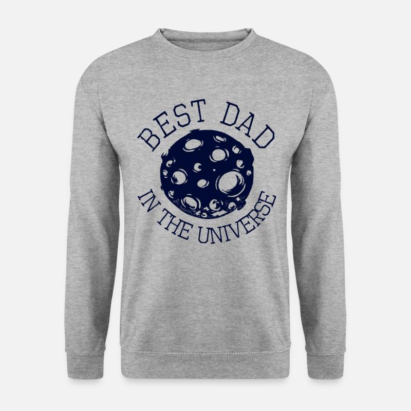 best dad - Unisex Pullover - Weißgrau meliert