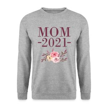 Mum 2021 - Unisex Sweatshirt - salt & pepper - Front - Alina (178cm) & Michal (187cm)