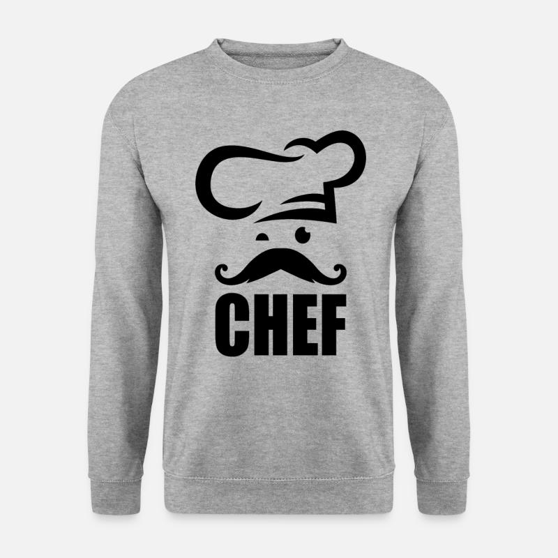 Chef - Chef with mustache - Unisex Sweatshirt - salt & pepper