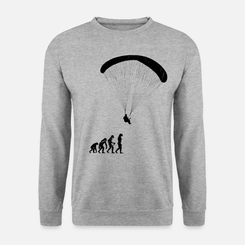 Evolution parapente - Sweat-shirt Unisexe - gris chiné