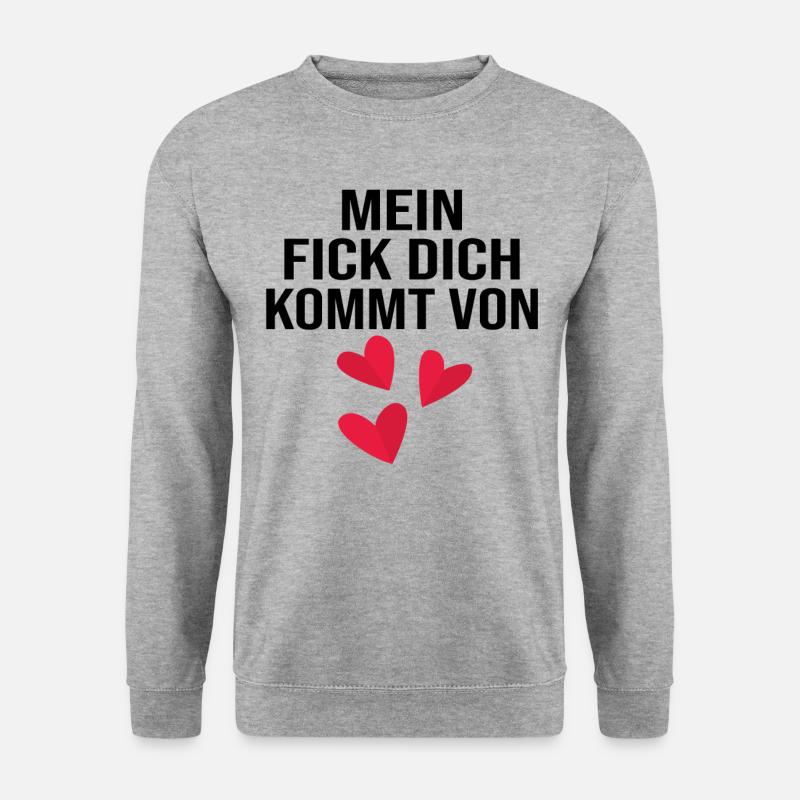 Lustige Sprüche Beleidigungen Sarkasmus - Unisex Pullover - Weißgrau meliert